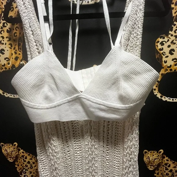 Jonathan Simkhai Cream Crochet Dress - Picture 8 of 10